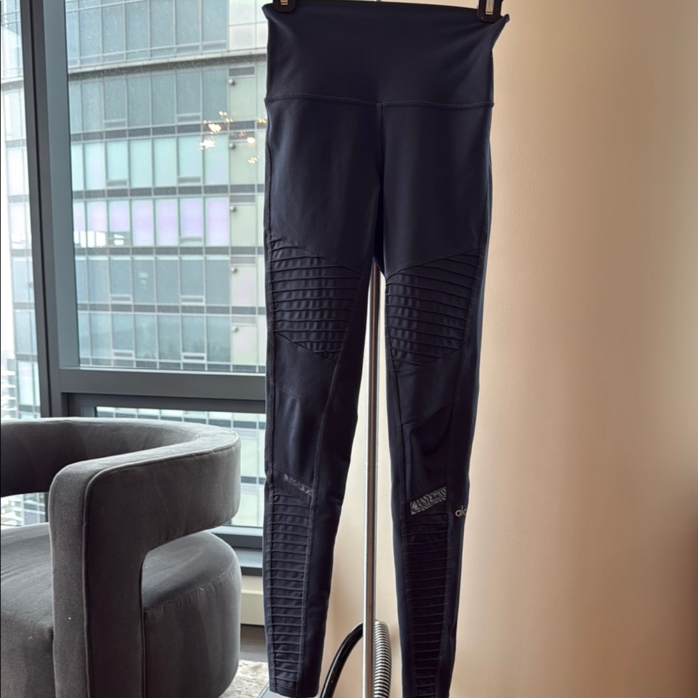 ALO Yoga Navy High-Waist Leggings